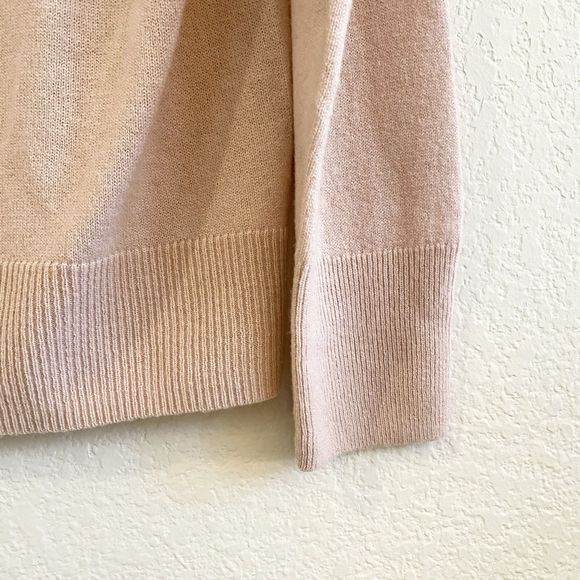 New With Tags Muji Mock Neck Wool Yak Blend Apricot Peach Sweater Size Medium - Picture 7 of 10